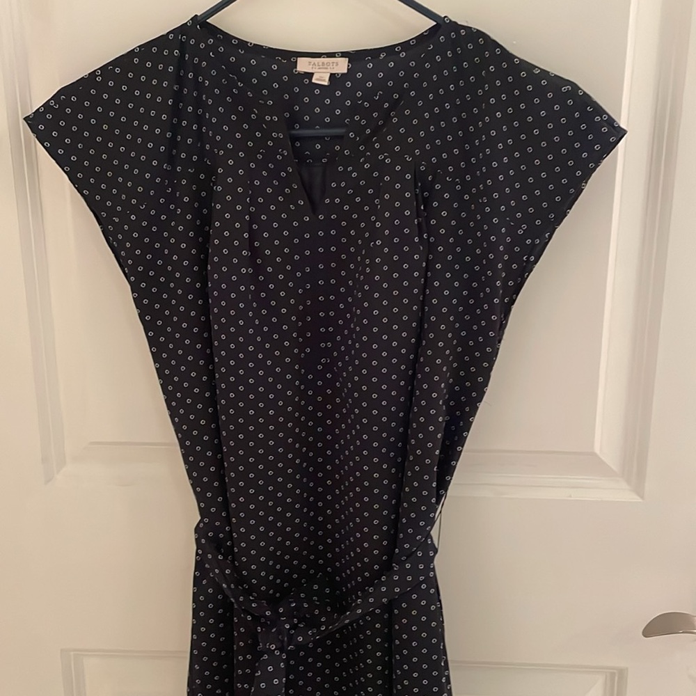 Talbots 2P polka dot tunic dress